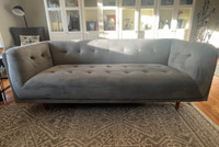 NEW modern/retro velvet sofa
