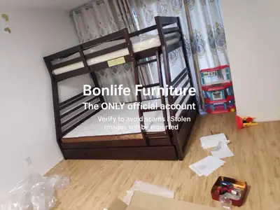 bunkbed - solid wood bunkbed with drawers , View more
