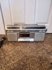 Vintage cassette boombox