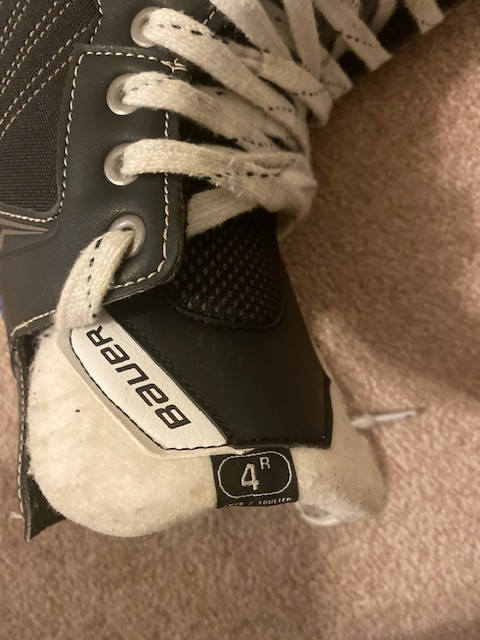 Bauer Skates, black - Size US 5, 4R in Skates & Blades in Edmonton - Image 4