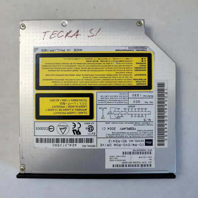 TOSHIBA SD-R2412 INTERNAL DVD/CD-RW OPTICAL DRIVE TOSHIBA LAPTOP in Laptop Accessories in Laval / North Shore - Image 4