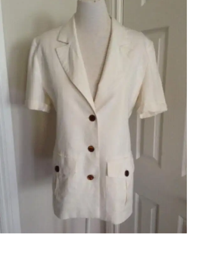 Women BEECHERS BROOK Dress Blazer Short sleeves Suit Size 8, View more