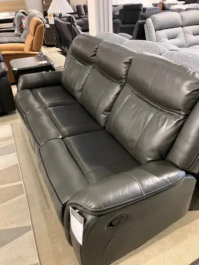SOFA INCLINABLE 3 PLACES '' NEUF '' CUIR VÉRITABLE, View more