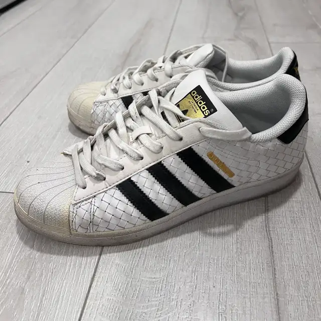 Adidas’s Superstar woven leather sneakers - US Men 8.5