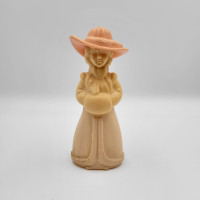 Vintage Avon Figurine Little Kate Perfume Cologne Bottle Peach E