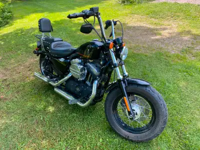 Selling a 2012 HD Sportster Forty-Eight, 1200cc, 5 speed, very low mileage only 4816km and 2 oil cha...