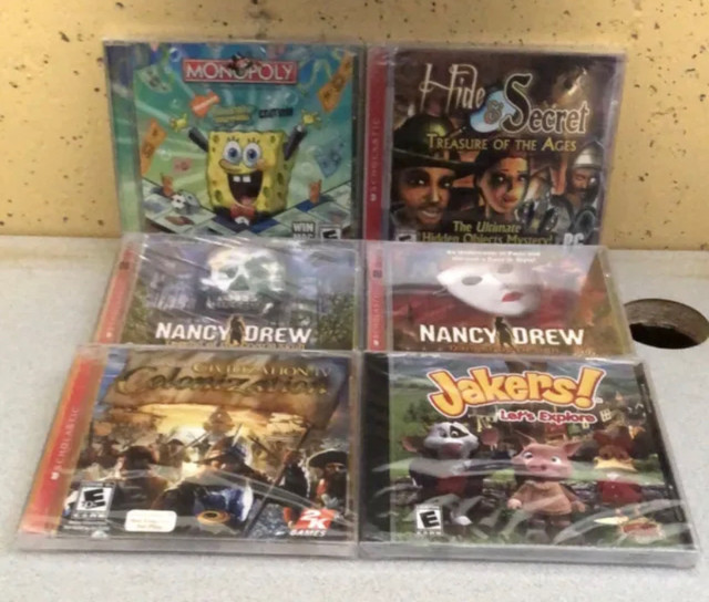 PC CD-Rom Games Lot of Six New Sealed Monopoly Spongebob in PC Games in Winnipeg