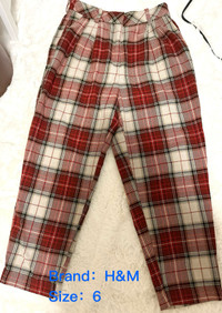 Checked Pants from H&M- woman