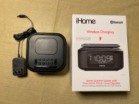 iHome iBTW23 Wireless Charging Bluetooth Alarm Clock
