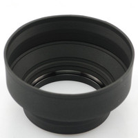 Camera 72mm Collapsible Rubber Foldable Lens Hood
