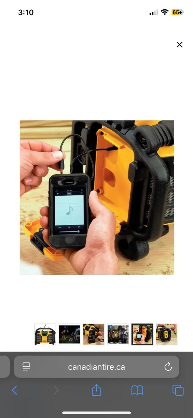 DEWALT Jobsite Radio Charger with a 20V battery included in Power Tools in Edmonton - Image 6
