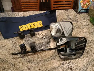 Milenco RV towing extionsion mirrors for vehicle. Clip onto existing vehile mirrors. 1' long extensi...