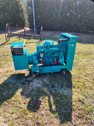 Onan / Cummins 20kw 120/240 volt single phase or can be reconfigured for 120/208 3 phase. 3.4 litre...