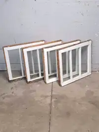 Antique wood windows 