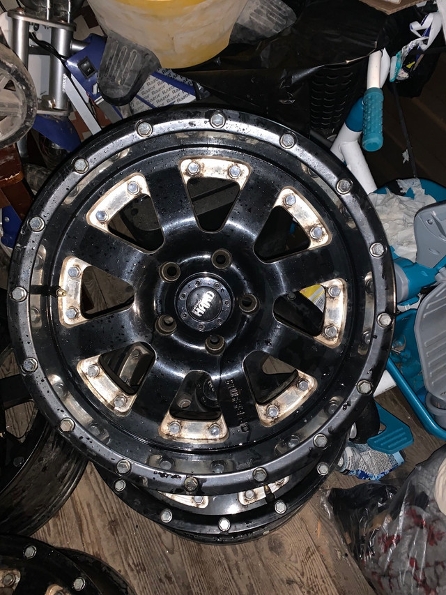 17” aluminum offset wheels  in Cars & Trucks in Moncton