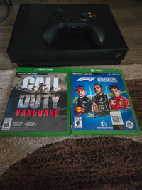 Xbox one X 4k games plus Controller and games call of duty