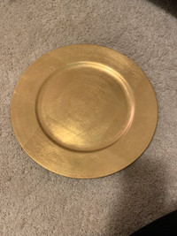 Gold Charger - Dining room Living room Christmas Decor