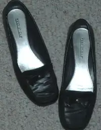 black slip on shoes as shown ...size 7