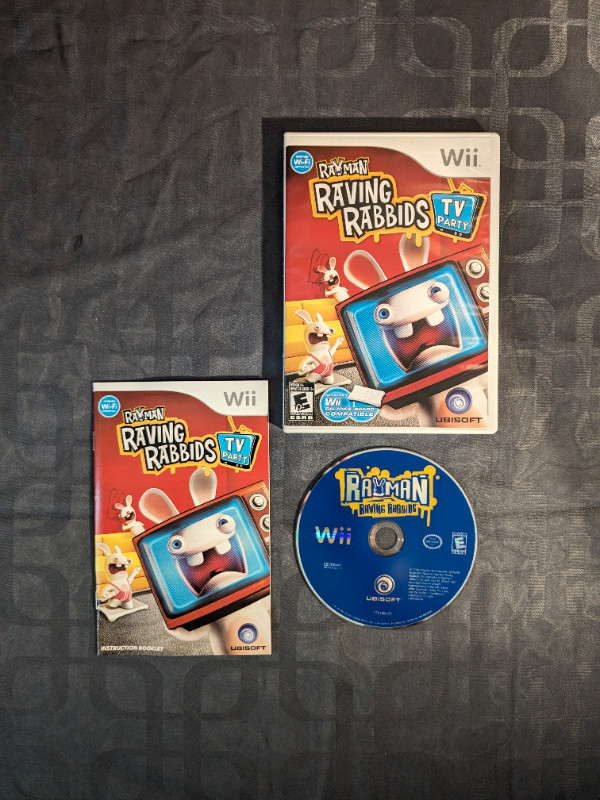 Jeu Wii Rayman Raving Rabbids + Planche Wii  dans Nintendo Wii  à Longueuil/Rive Sud - Image 3