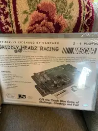 Mint unwrapped Griddly Headz Racing Game Nascar $20