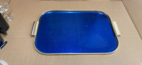 Vintage metal bed in breakfast tray