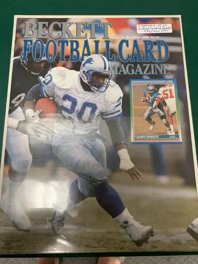 Barry Sanders Vintage Beckett 1990 Detroit Lions Booth 278, View more