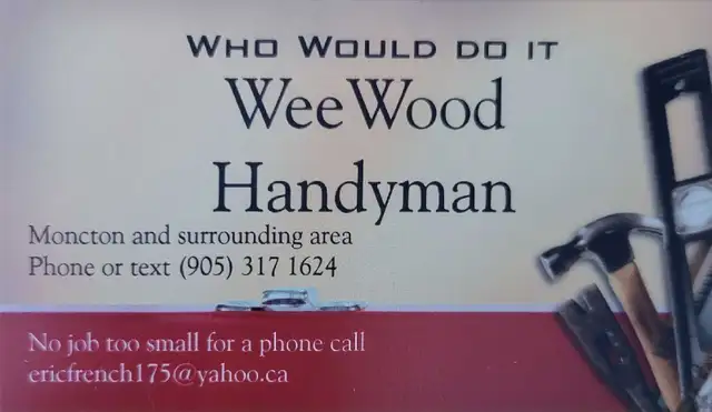 Handyman Moncton and Surrounding Area