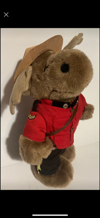 RCMP Police Moose Plush Stuffed Animal Toy Licensed  W/ tags