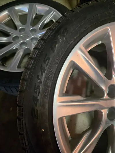 New rims but requires two new snow tires. Two of them are in OK shape. The other two are not in OK s...