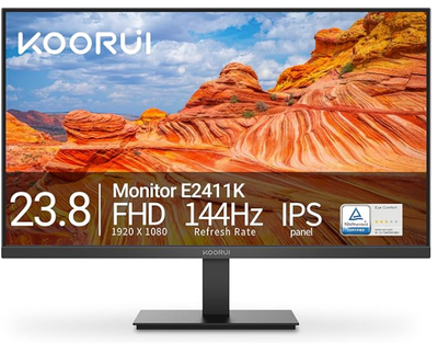 KOORUI Gaming Monitor, 144 Hz, FHD, 24 inches., View more