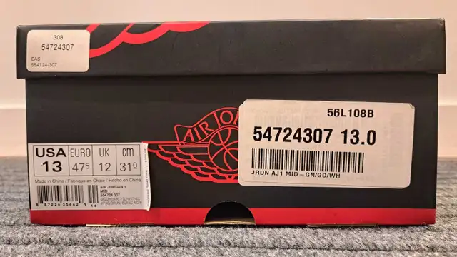 Jordan 1 Mid Retro Sonics in Men's Shoes in Markham / York Region - Image 8