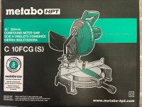 Metabo 10” compound miter saw C 10FCG (S) new sealed in the box 