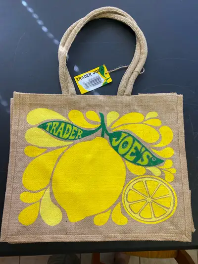 New With Tags Trader Joe’s Jute Shopping Bag for Sale, View more
