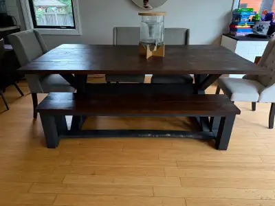Farmhouse dining table, View more