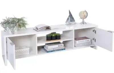 Brand new TV stand with cabinets, View more