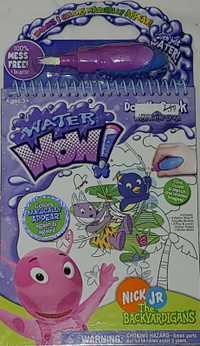 NEW Backyardigans Water Paint Wow Spiral Book