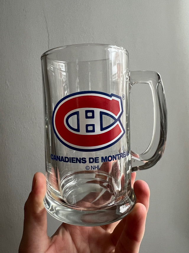 Canadiens de Montréal : bock à bière / beer mug dans Art et objets de collection  à Longueuil/Rive Sud