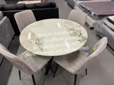 5pc sintered stone dining set on sale, View more