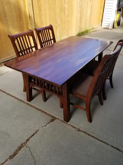 Table and 4 Chairs, View more