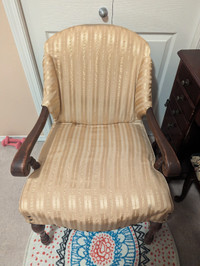 Antique Upholstery Armchair 