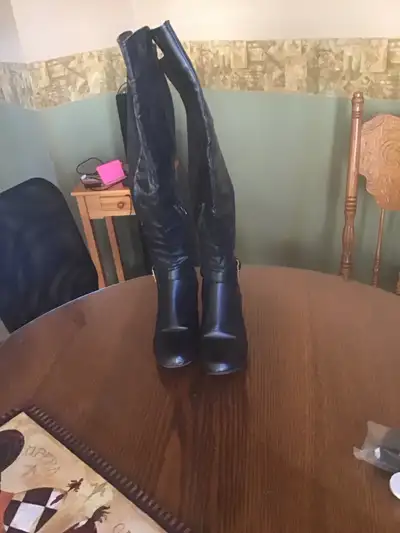 botte à cuisse pour femme en cuir gr:10, View more
