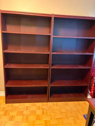 2 Matching bookcases - very good shape - 72”x35.5”x12” ——FREE, View more