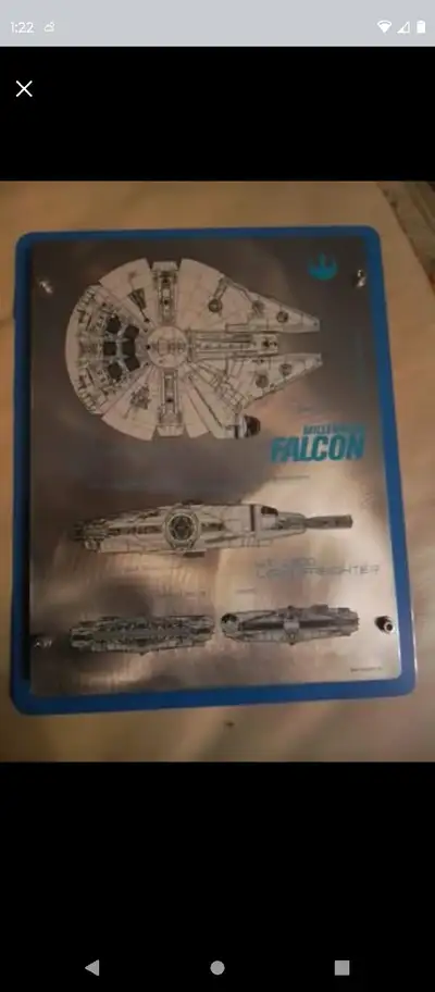 Disney's Star Wars Lazer Plaque Millennium Falcon", View more