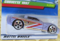 Hotwheels Treasure T - Hunt 1997 Mauve Corvette  Chrome Slots