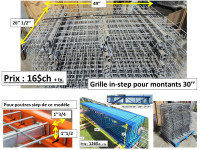 Grille d'entreposage in-step pour montants 30''. 26''1/2 x 49''