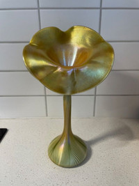 Tiffany Studios/Quezal Style "Jack in the Pulpit" Flower Vase