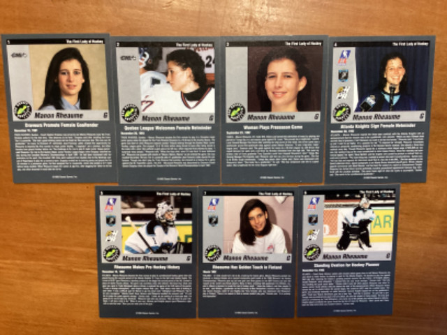 1993 CLASSIC PRO HOCKEY MANON RHEAUME CARD SET of 7 ! in Arts & Collectibles in City of Toronto - Image 4