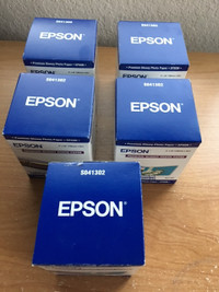 Epson Premium Glossy Photo paper - 5 rolls of 4 in x 26 ft