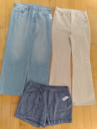 Women's Brand New Jeans and Shorts Size 10