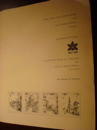 First Series of Walter Pranke Pen & Ink Drawings of Old Montreal